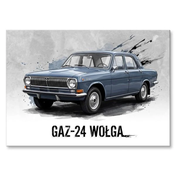Plakat metalowy GAZ-24 Wołga